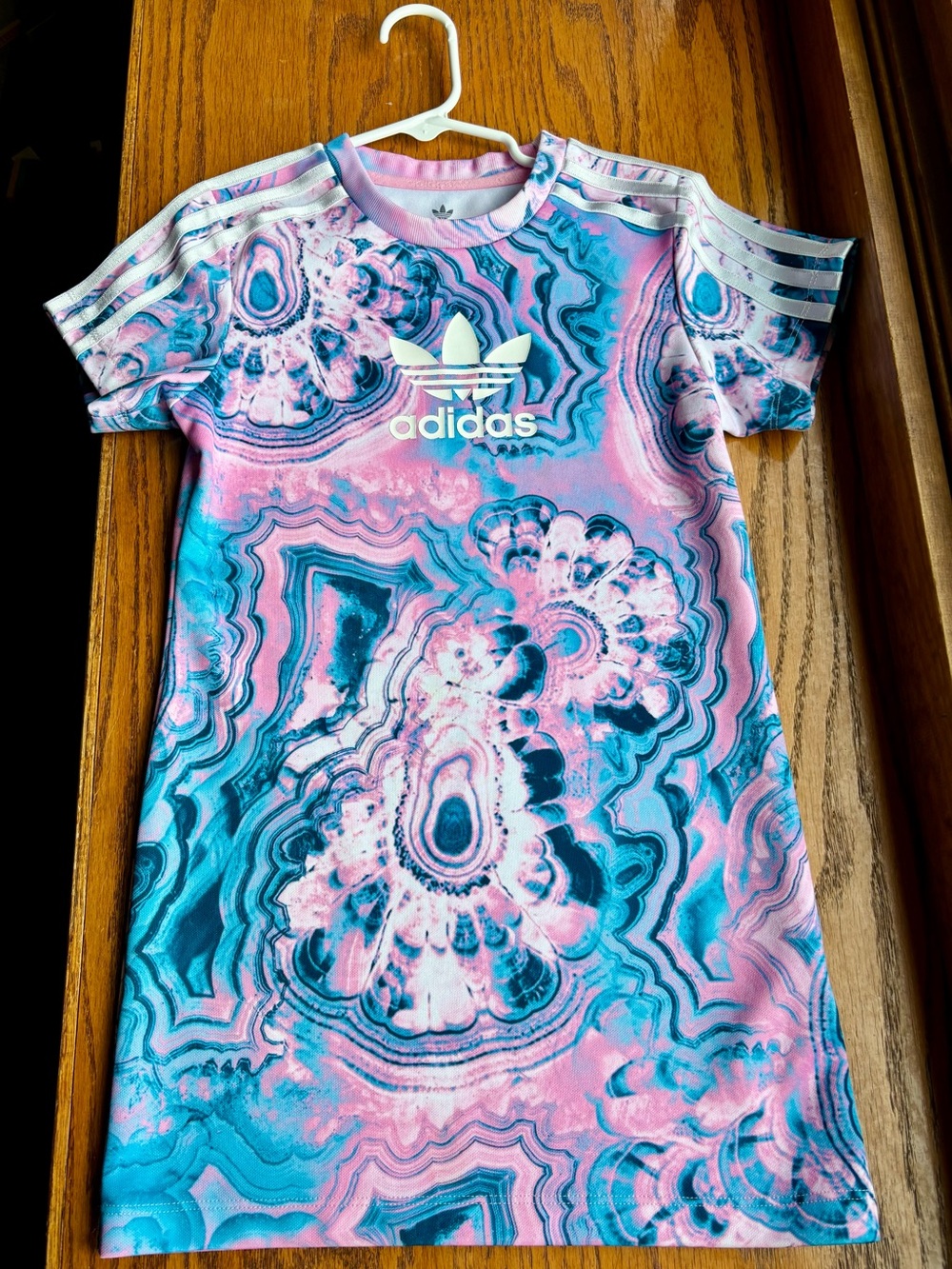 Girl’s Adidas Colorful Trefoil Tee Dress